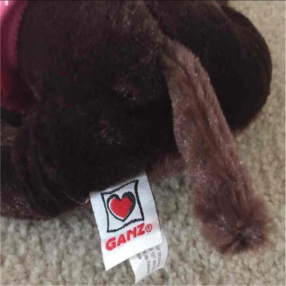 Ganz Chocolate Lab Dog Pink Hoodie Plush - Picture 3 of 4